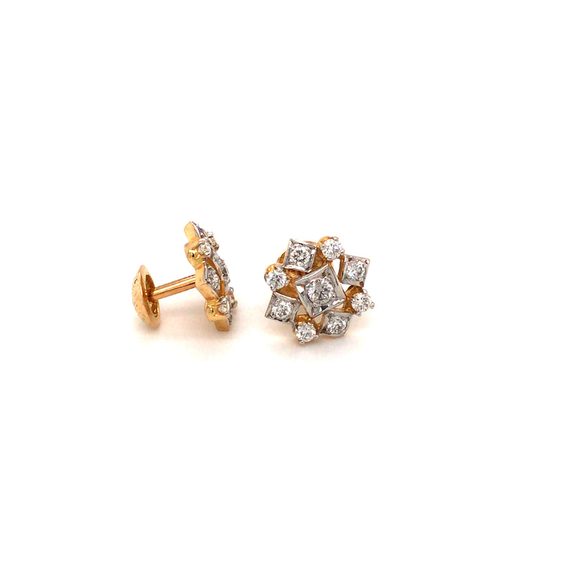 1 CT. T.W. Diamond Seven Stone Hoop Earrings in 14K White Gold | Zales
